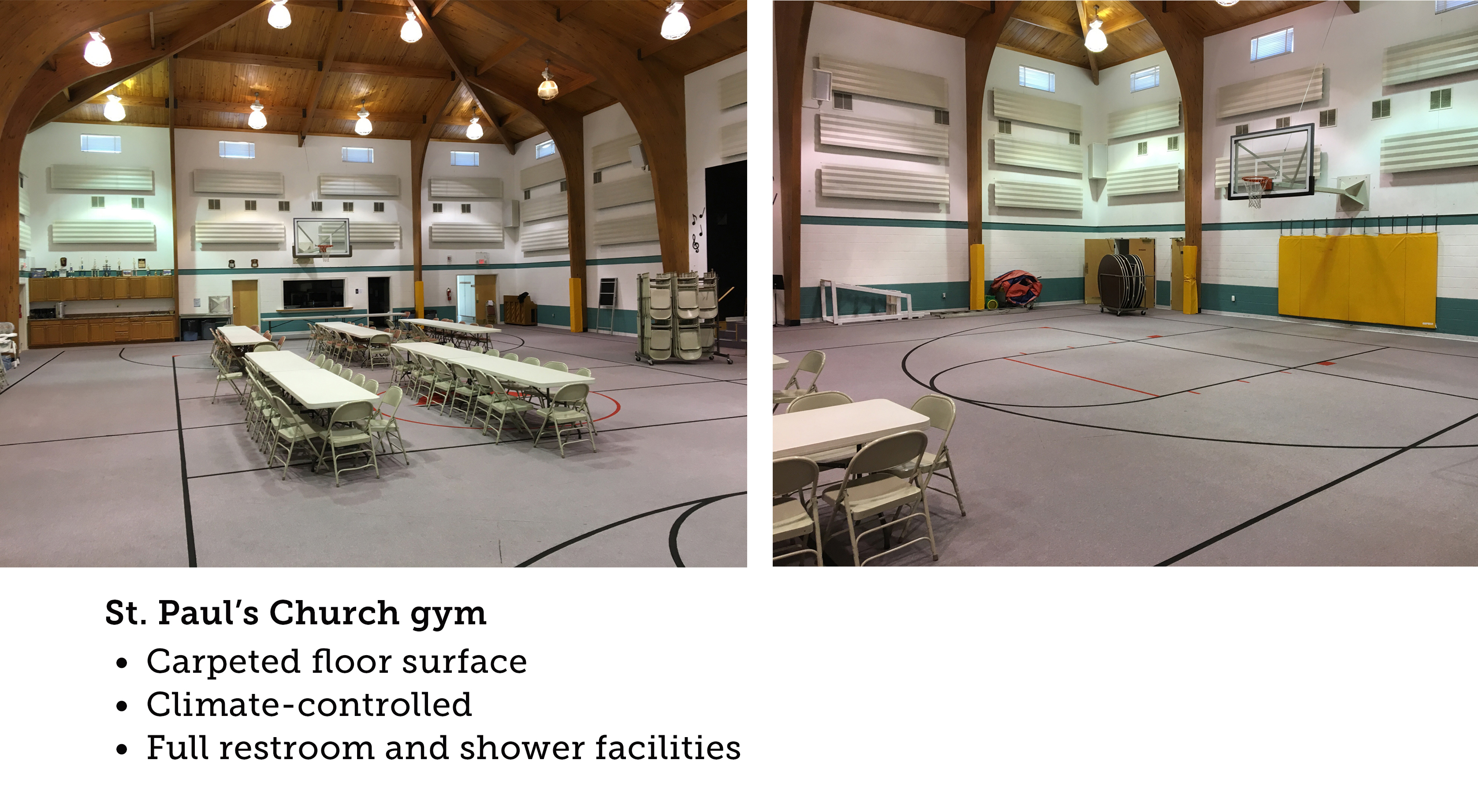 Sleep in the St. Paul's UMC gym
