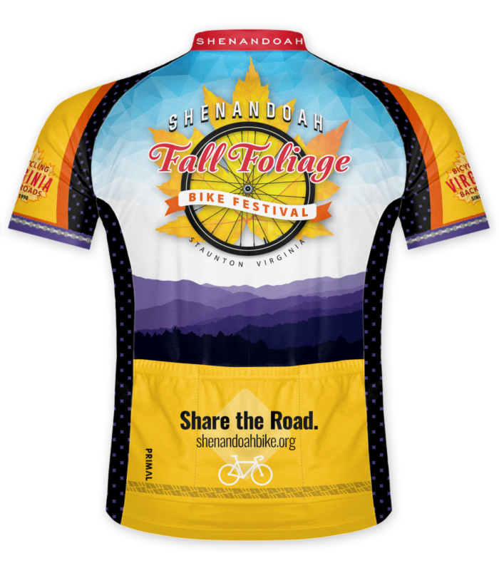 Fall FOliage Bike Festival 2022 Jersey BACK side design